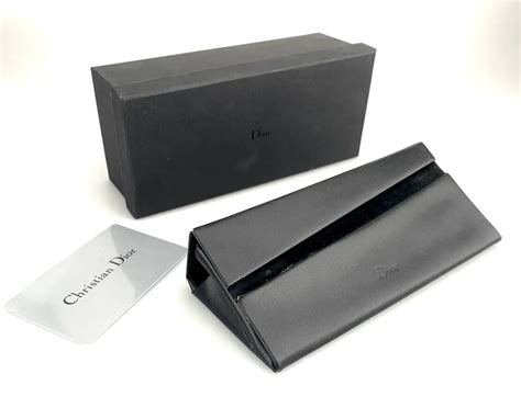 dior black folding sunglass case|christian Dior sunglasses case.